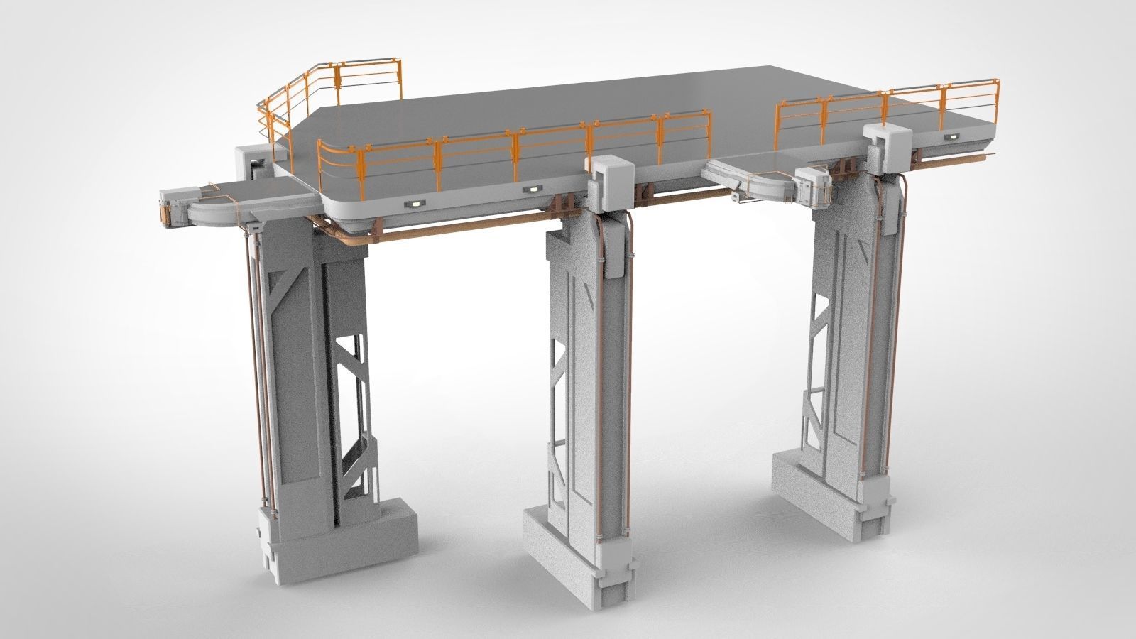 Sci-Fi architecture Elements collection 12 3D model_15