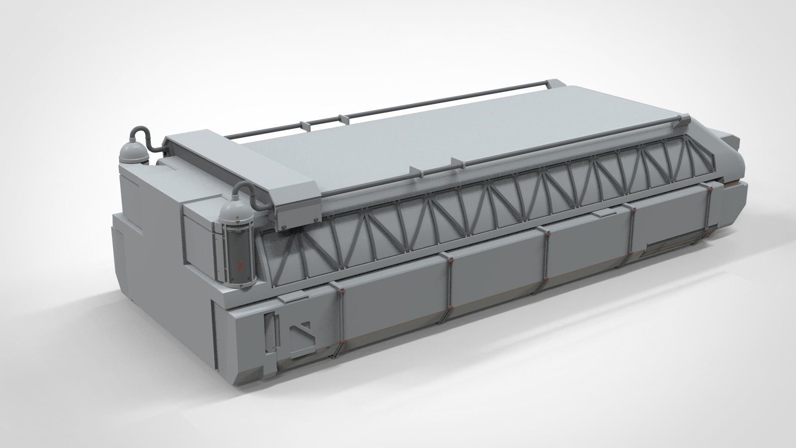 Sci-Fi architecture Elements collection 12 3D model_6