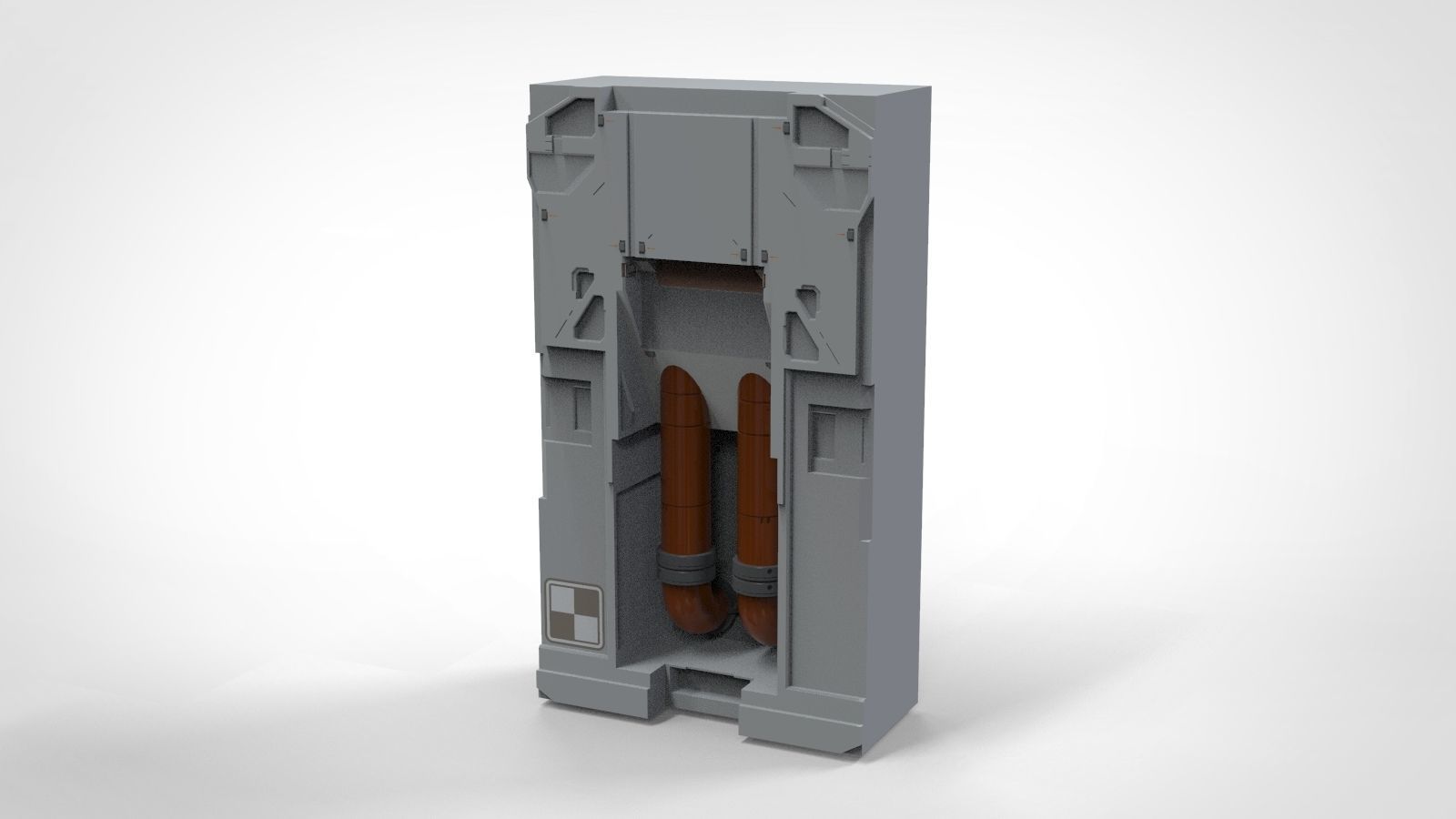 Sci-Fi architecture Elements collection 12 3D model_50