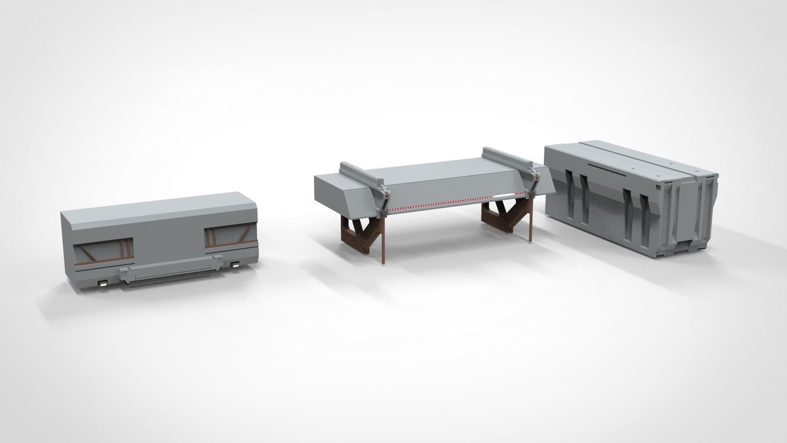 Sci-Fi architecture Elements collection 12 3D model_35