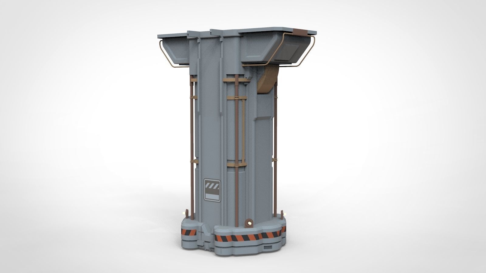 Sci-Fi architecture Elements collection 12 3D model_14
