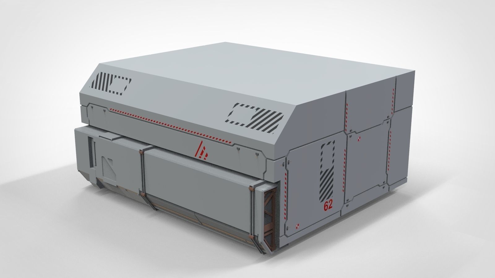 Sci-Fi architecture Elements collection 12 3D model_7