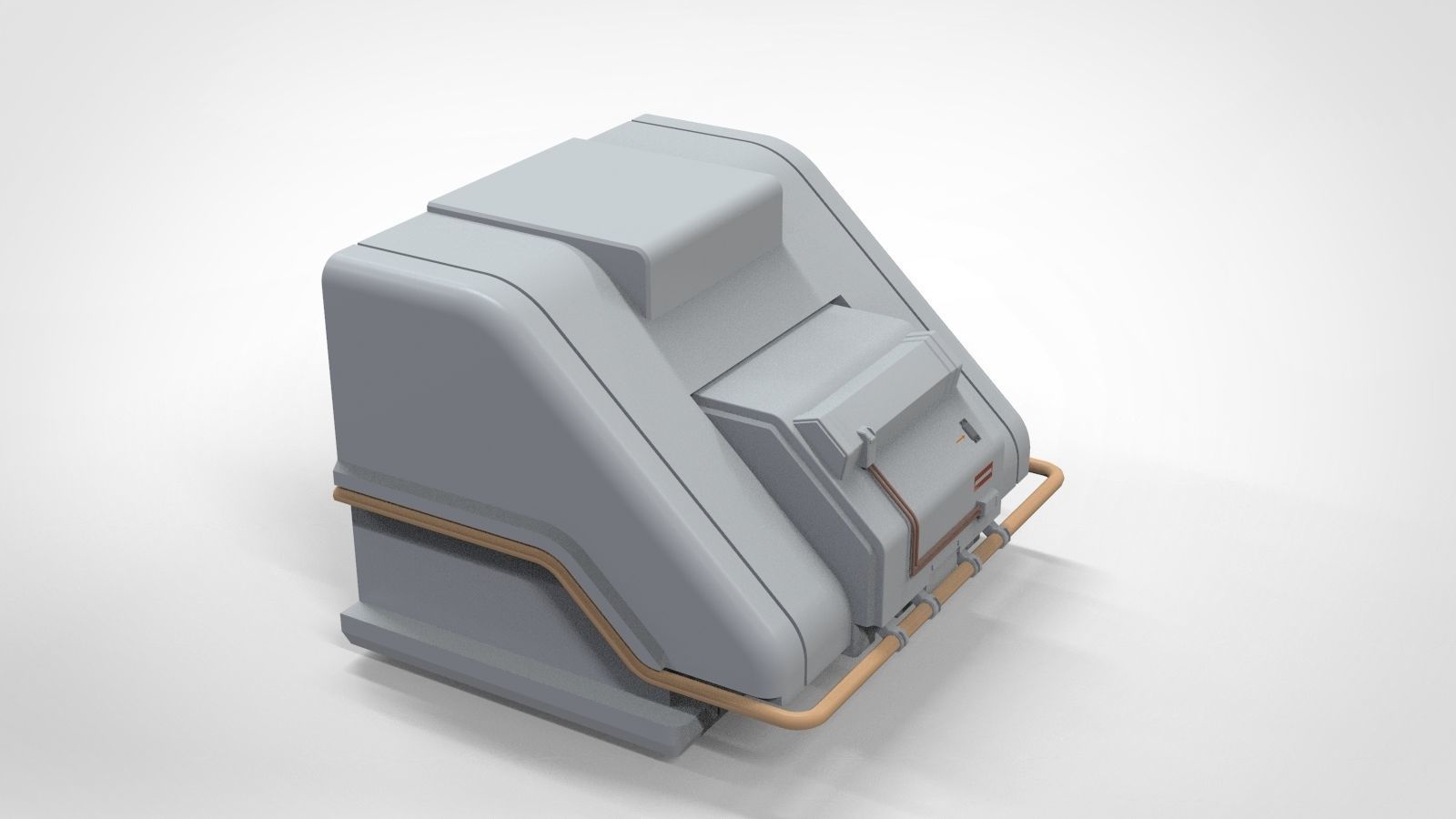 Sci-Fi architecture Elements collection 12 3D model_43