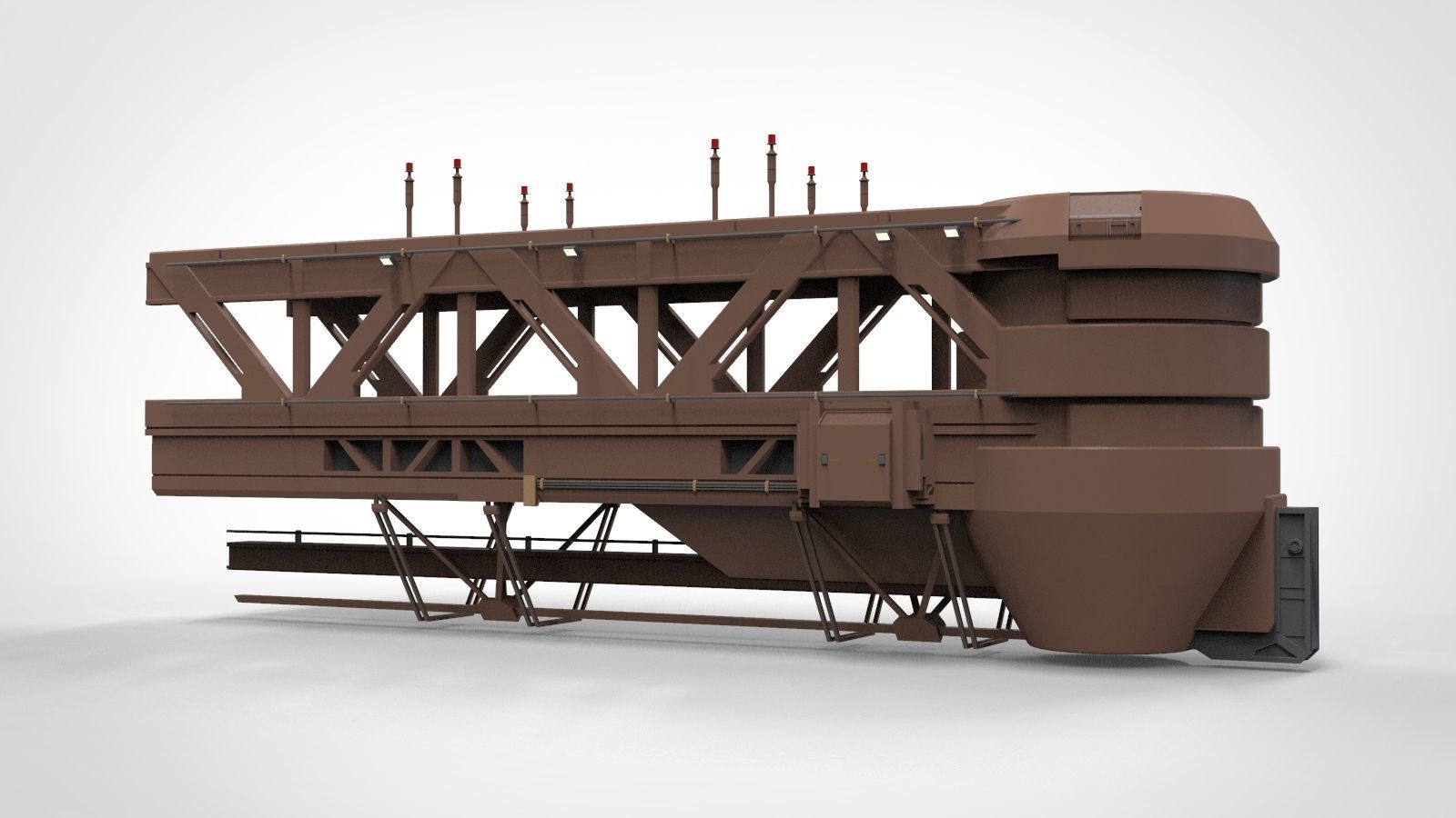 Sci-Fi architecture Elements collection 12 3D model_24