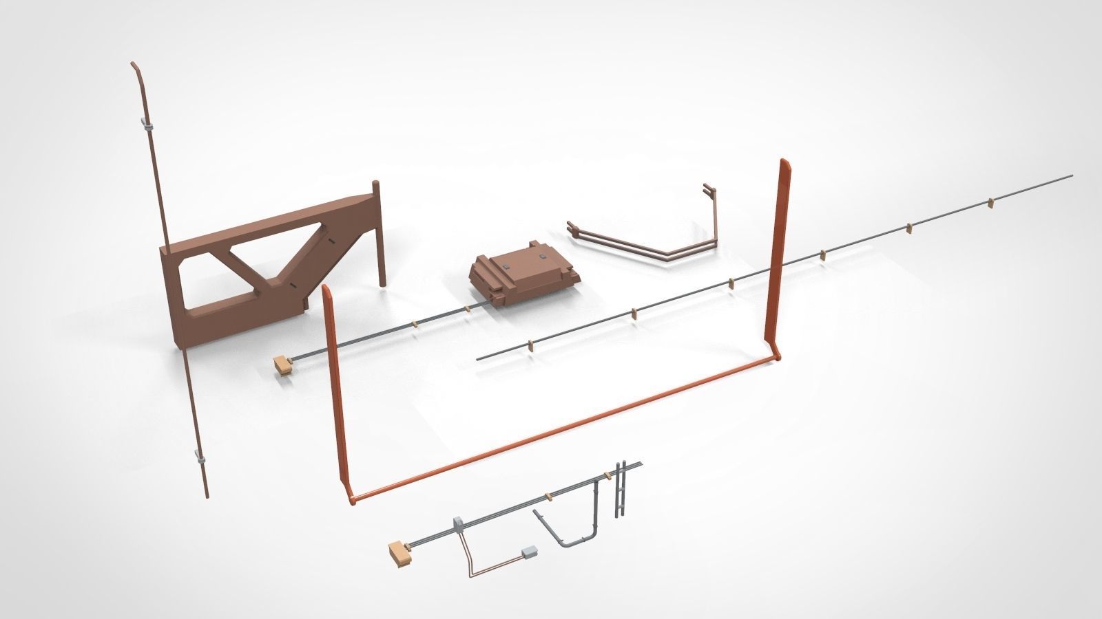 Sci-Fi architecture Elements collection 12 3D model_45