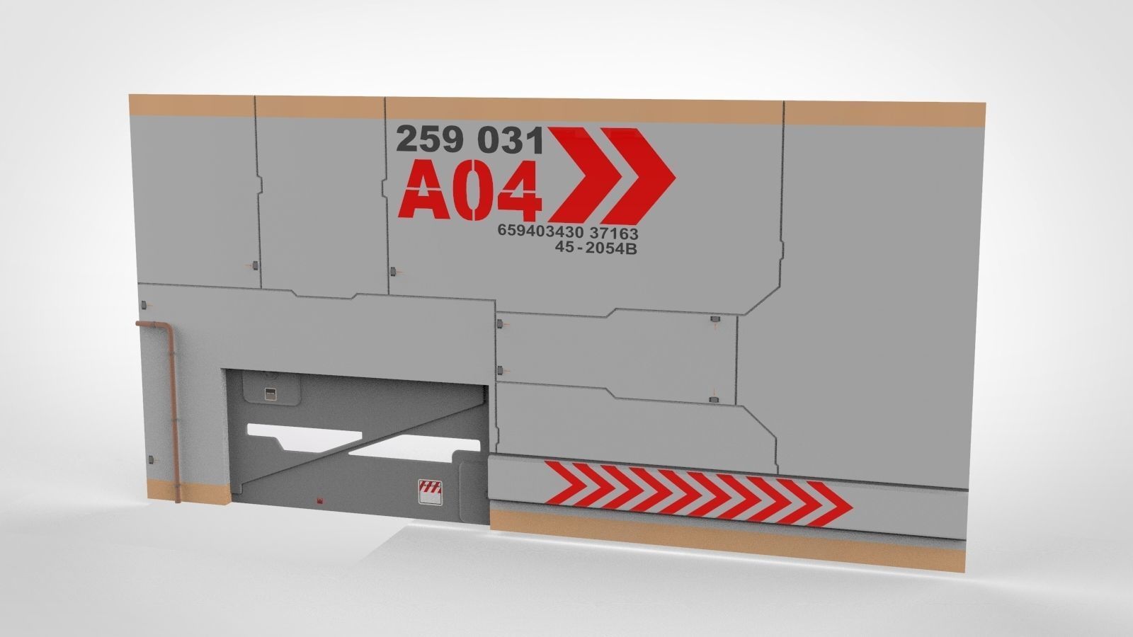 Sci-Fi architecture Elements collection 12 3D model_26