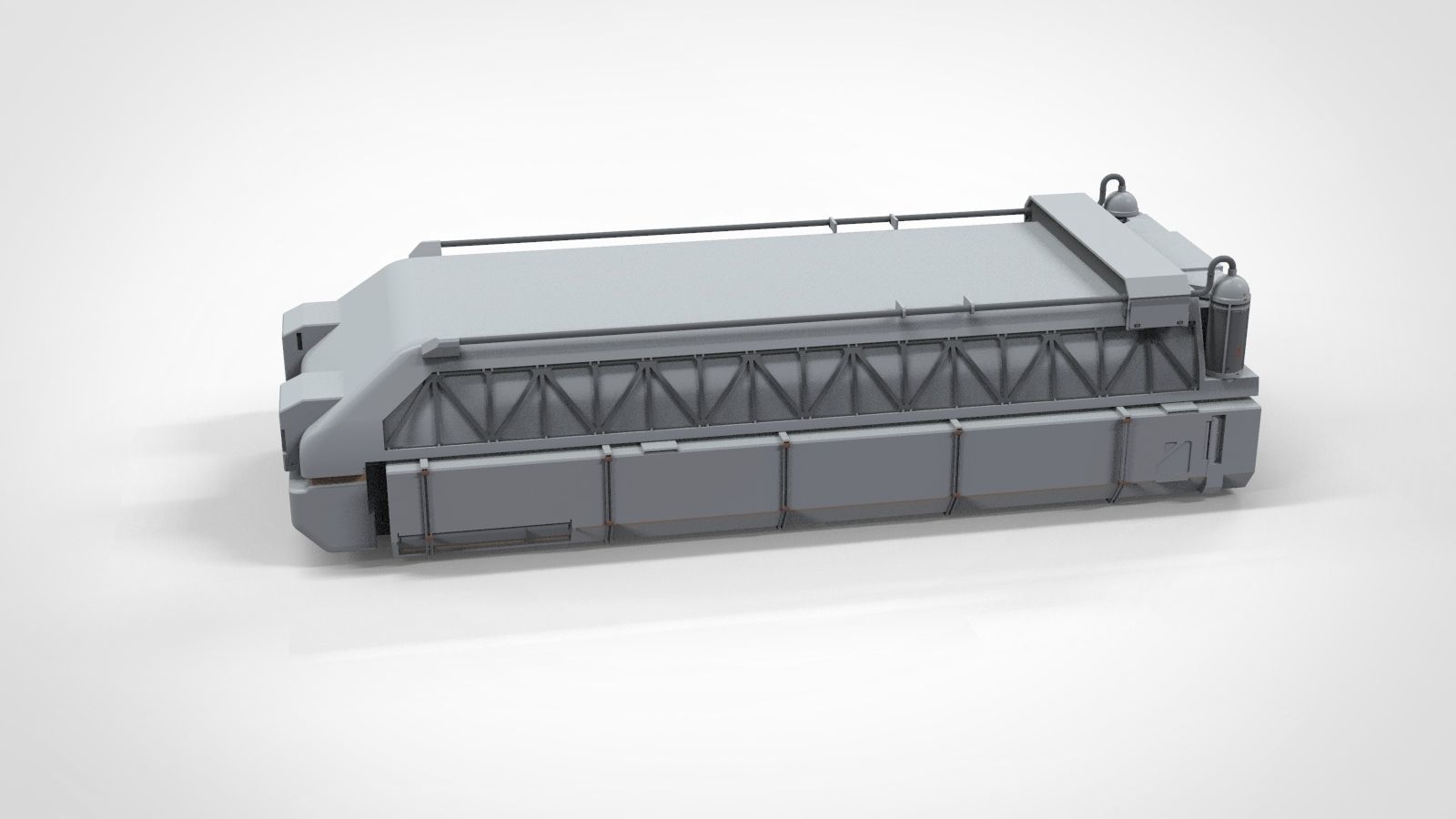 Sci-Fi architecture Elements collection 12 3D model_4