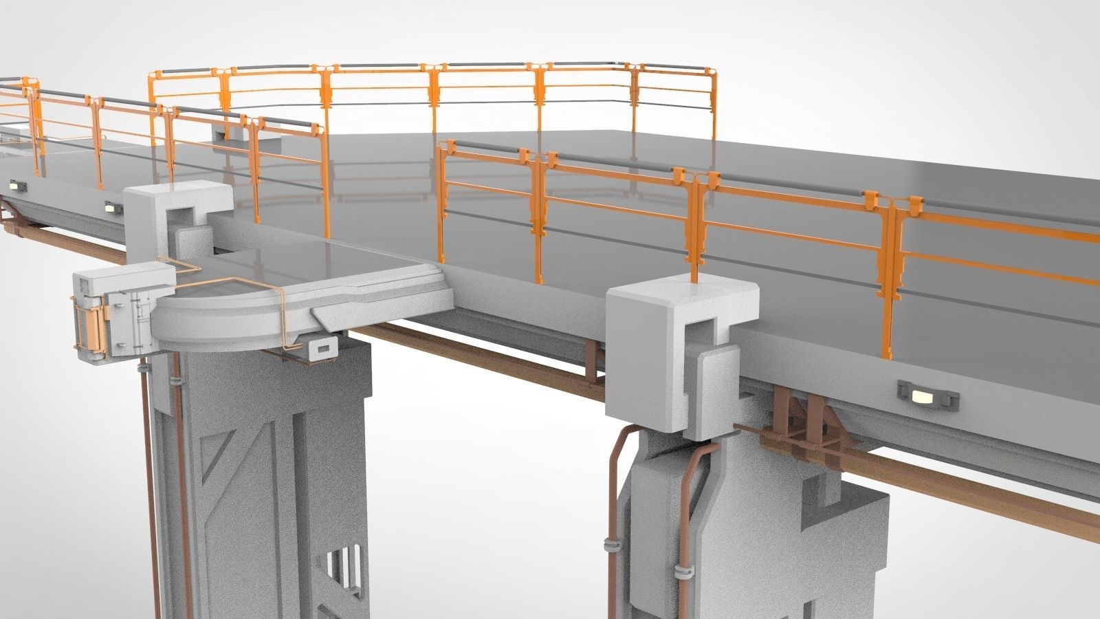 Sci-Fi architecture Elements collection 12 3D model_17