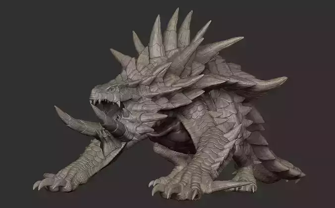 Akantor from Monster Hunter Zbrush Highpoly 3D model