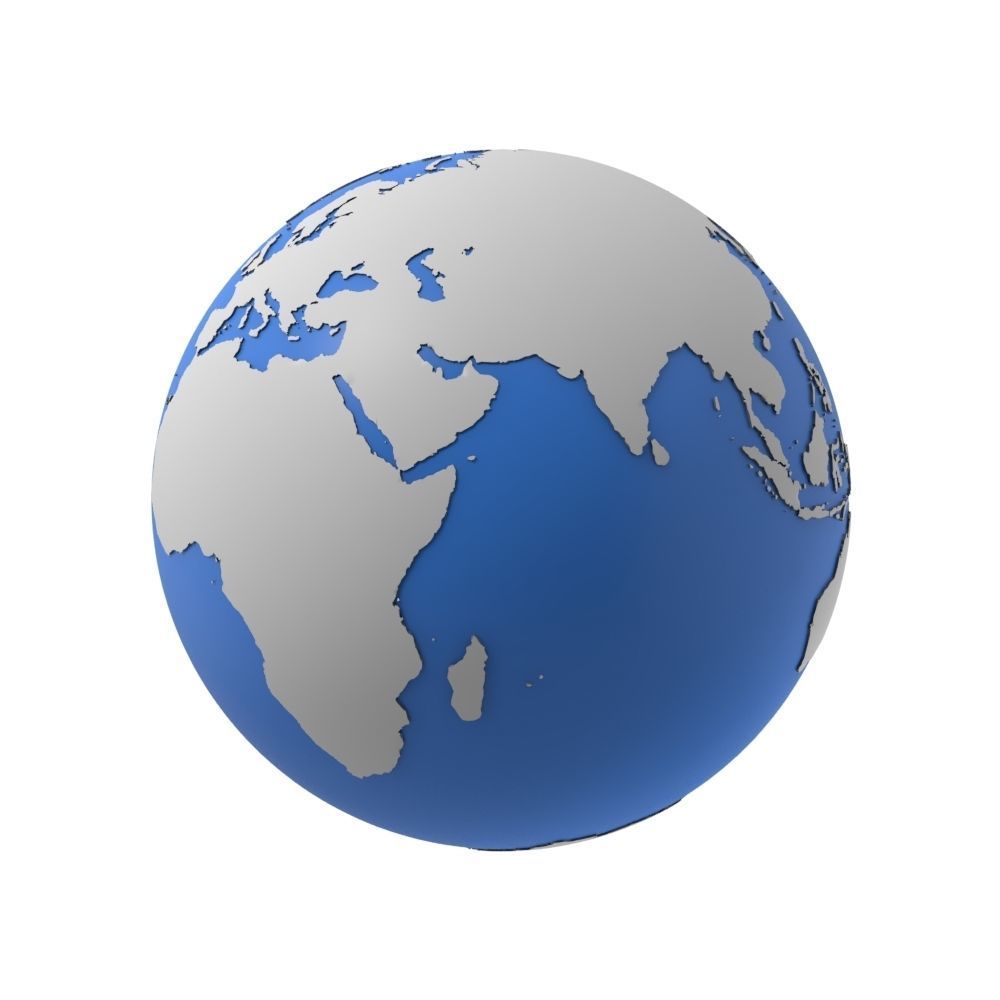 Earth detailed design graphic cartoon 3D model_11