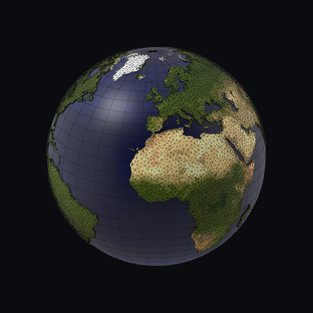 Earth detailed design graphic cartoon 3D model_8