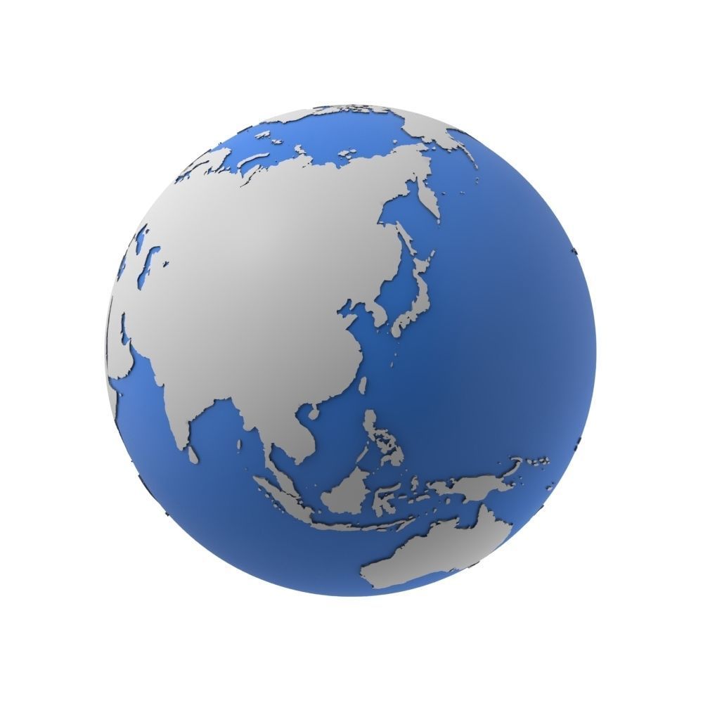 Earth detailed design graphic cartoon 3D model_9