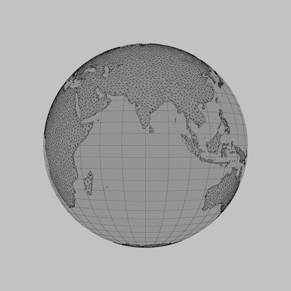 Earth detailed design graphic cartoon 3D model_21