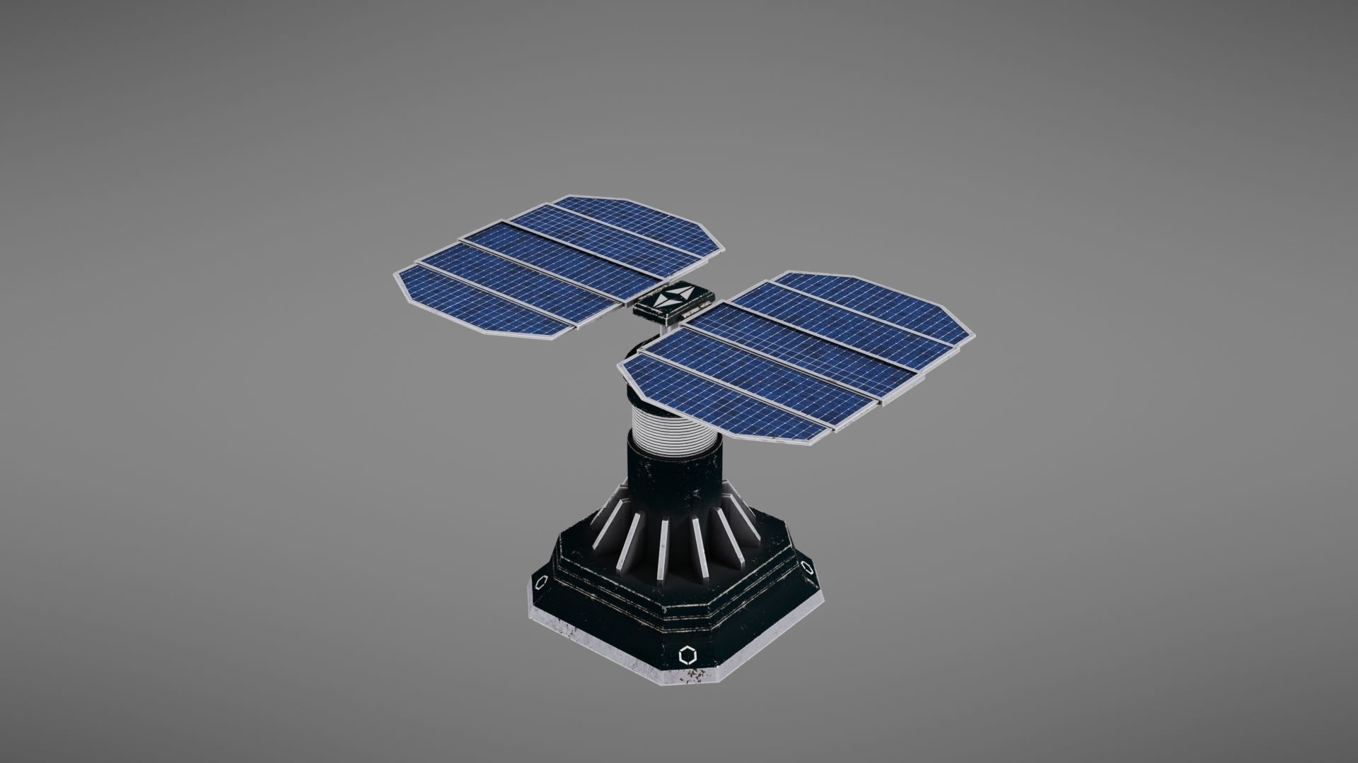 Scifi Solar Panel Low-poly 3D model_22