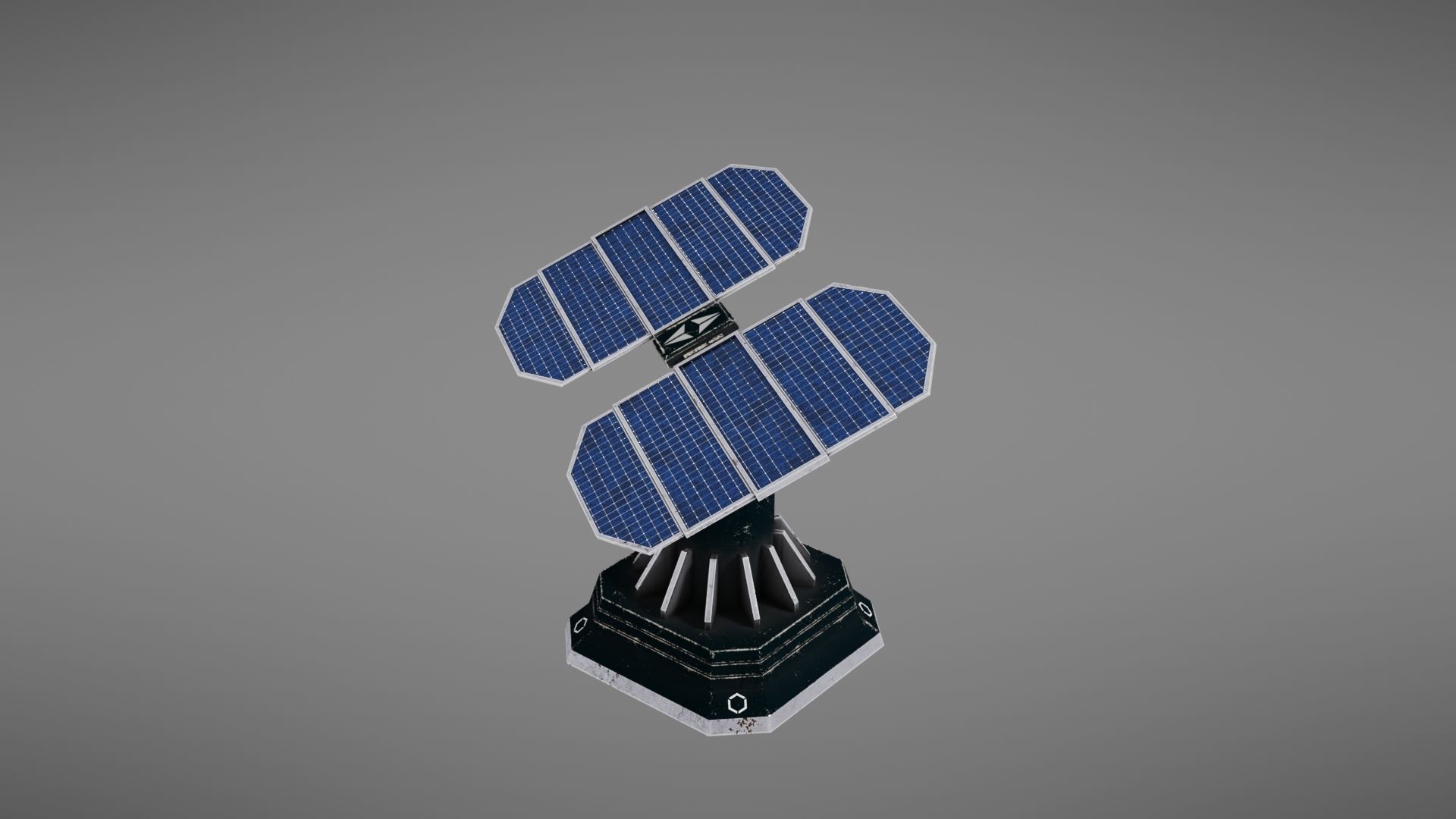 Scifi Solar Panel Low-poly 3D model_31