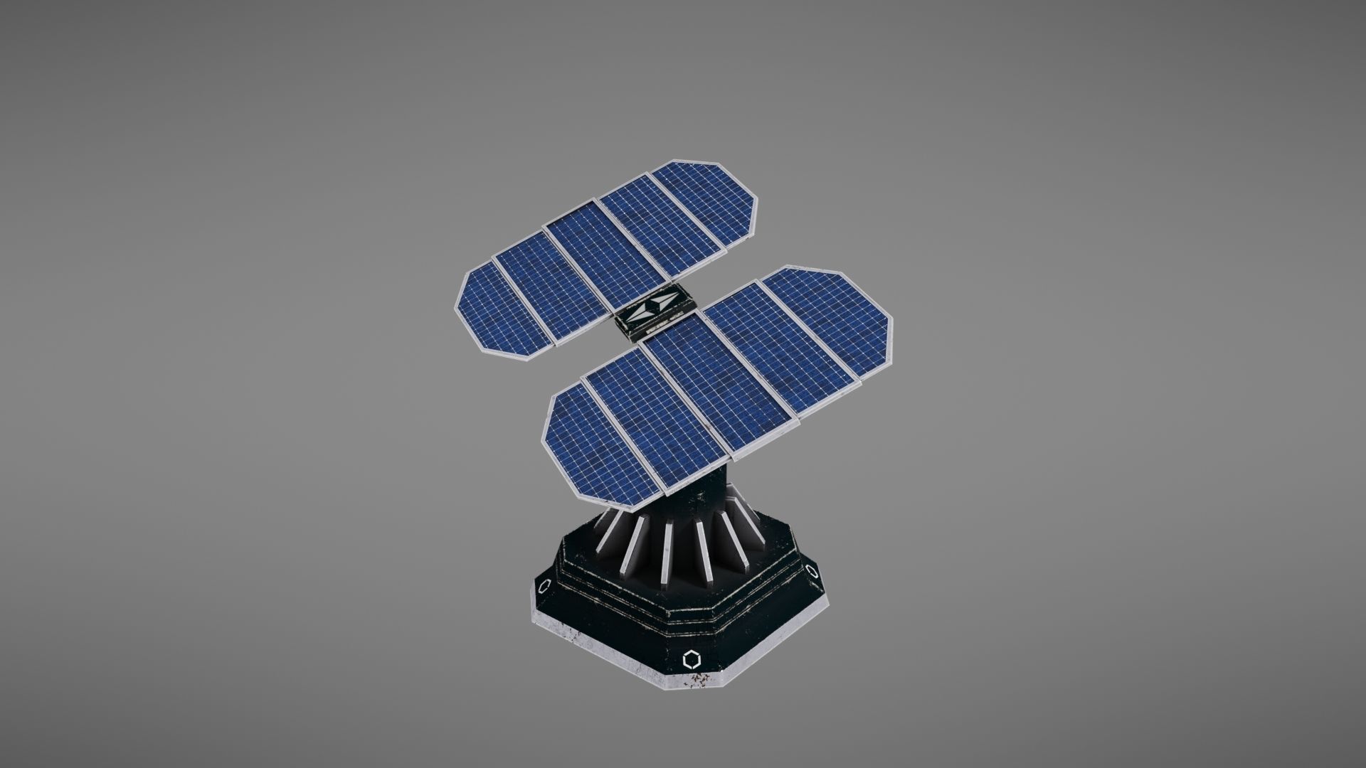 Scifi Solar Panel Low-poly 3D model_21