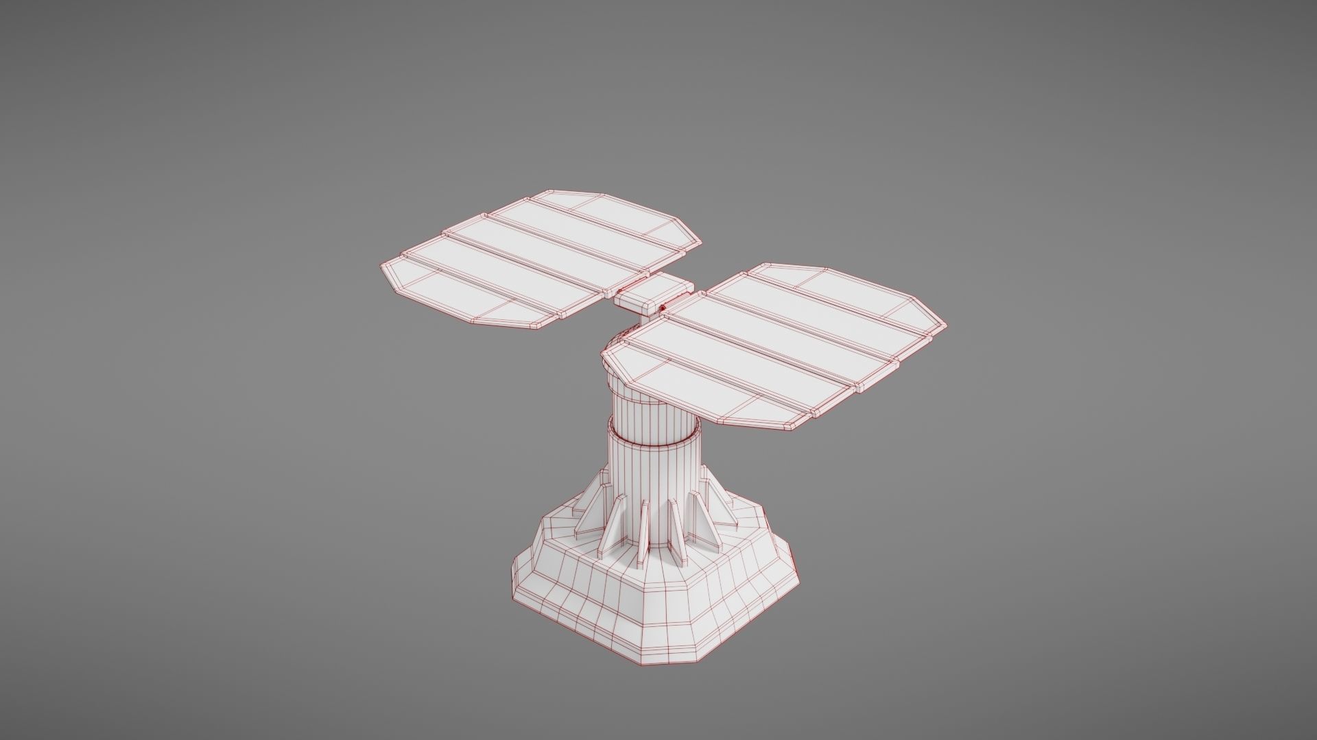 Scifi Solar Panel Low-poly 3D model_68