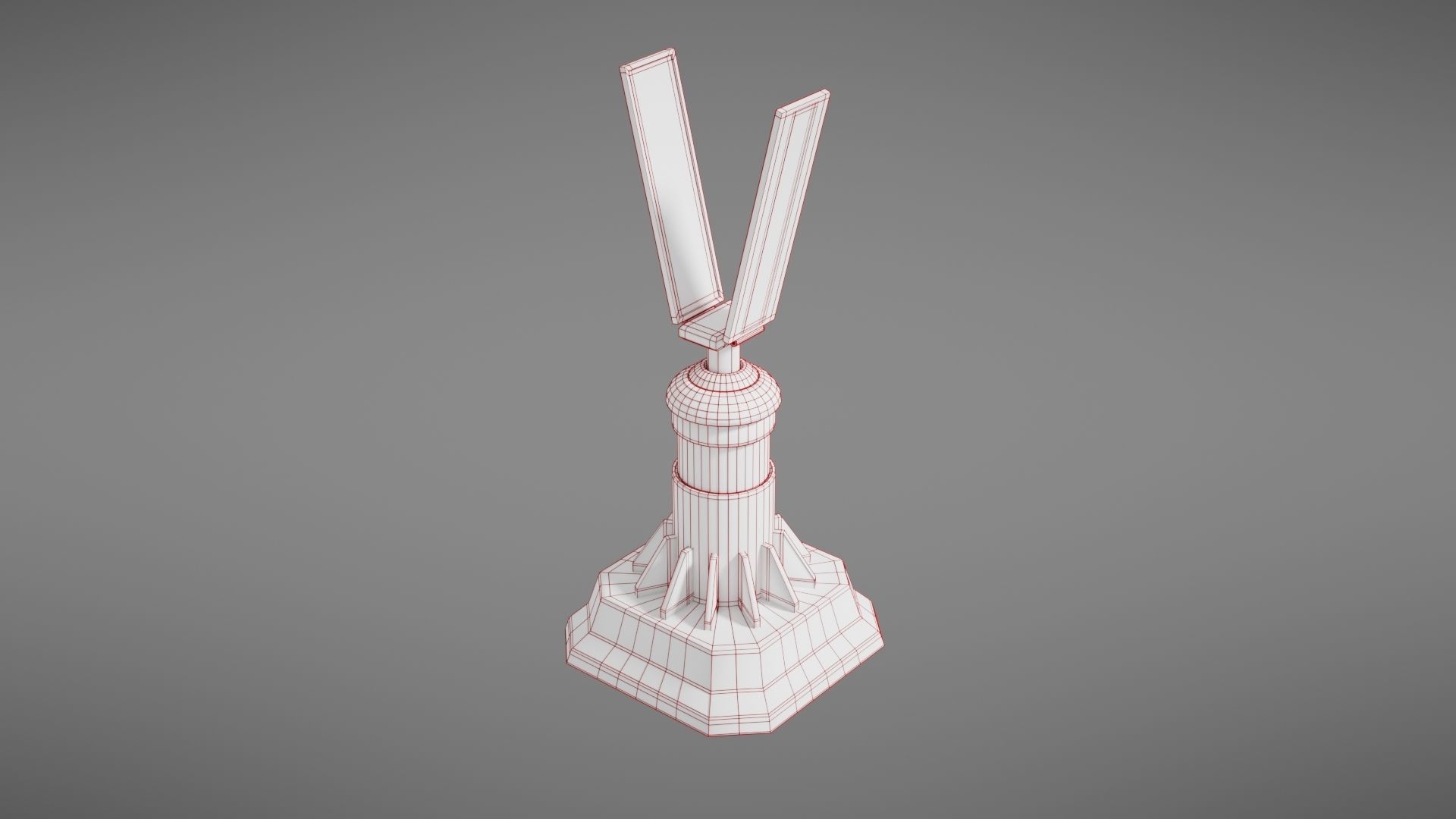 Scifi Solar Panel Low-poly 3D model_41