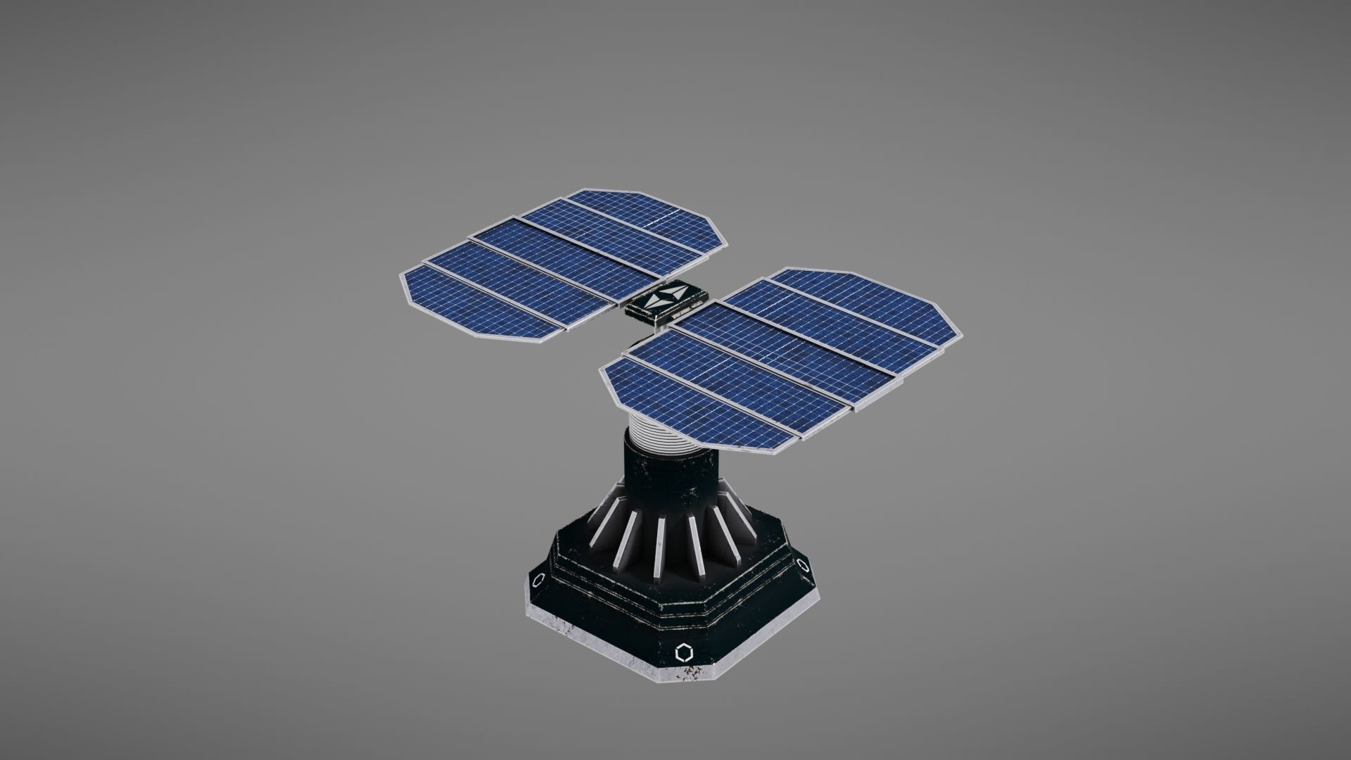 Scifi Solar Panel Low-poly 3D model_33