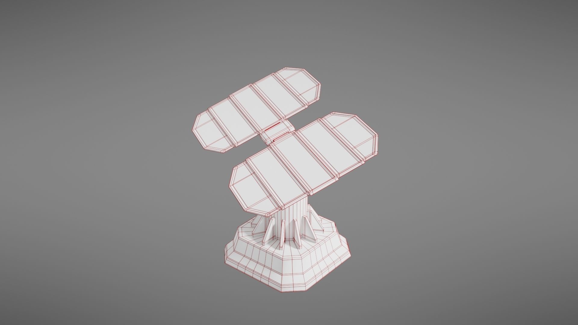 Scifi Solar Panel Low-poly 3D model_54