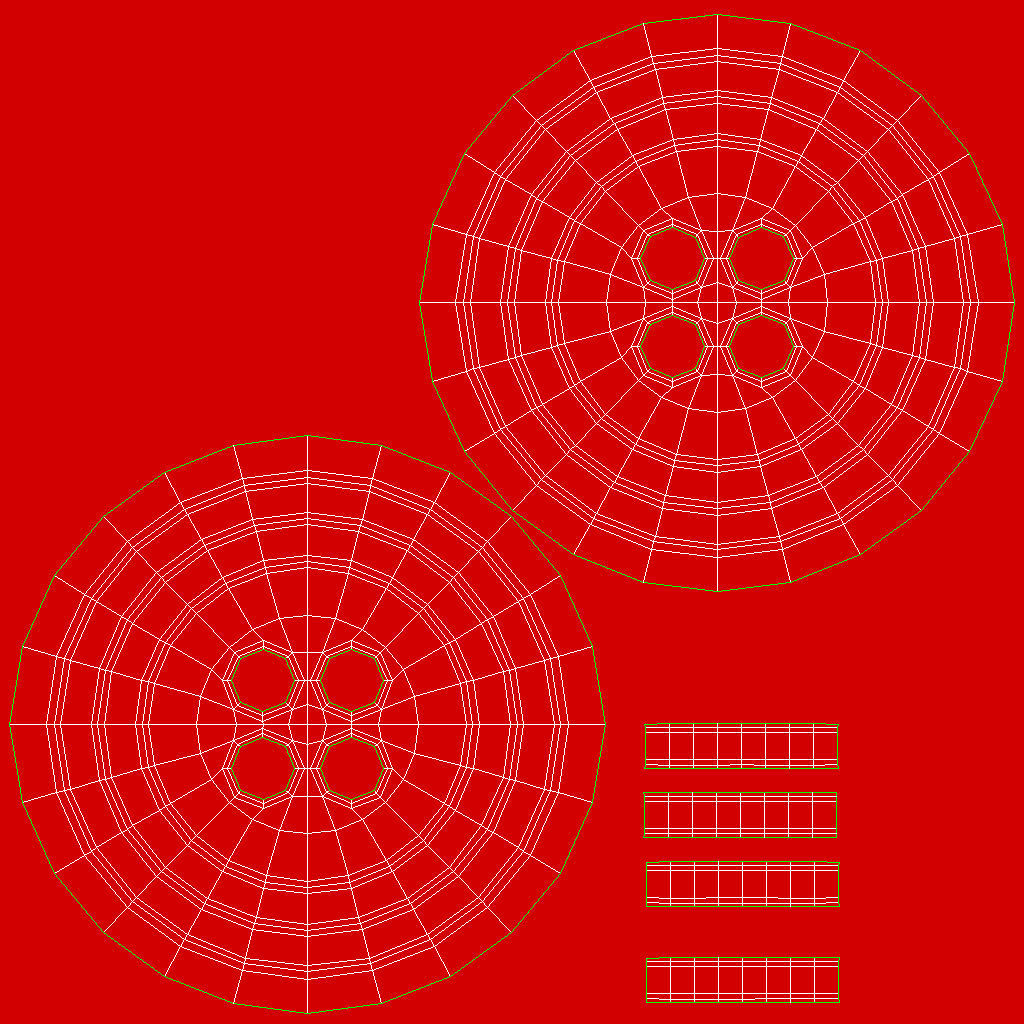 Button Free low-poly 3D model_2