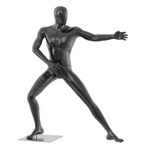 Faceless mannequin martial arts 39 3D model