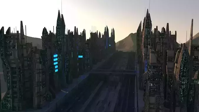 SCI FI FUTURISTIC CITY Package