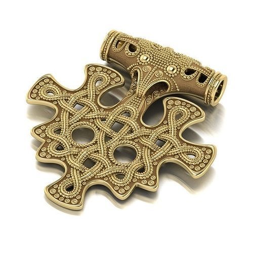 Viking cross 3D print model
