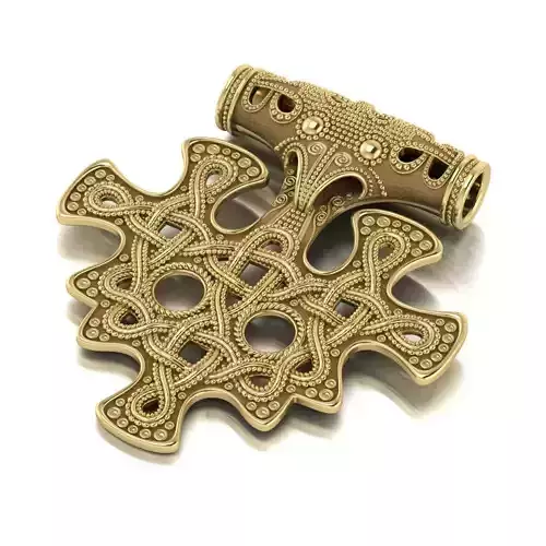 Viking cross 3D print model