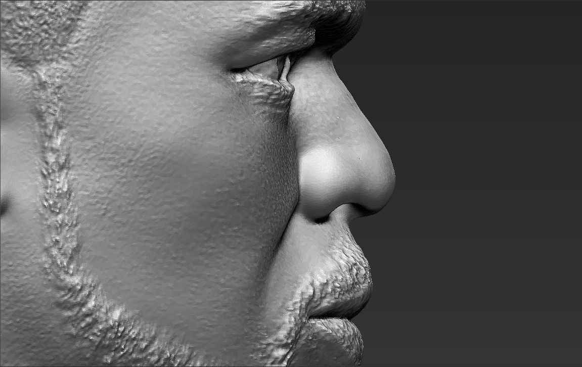 50 Cent bust 3D printing ready stl obj formats 3D print model_17