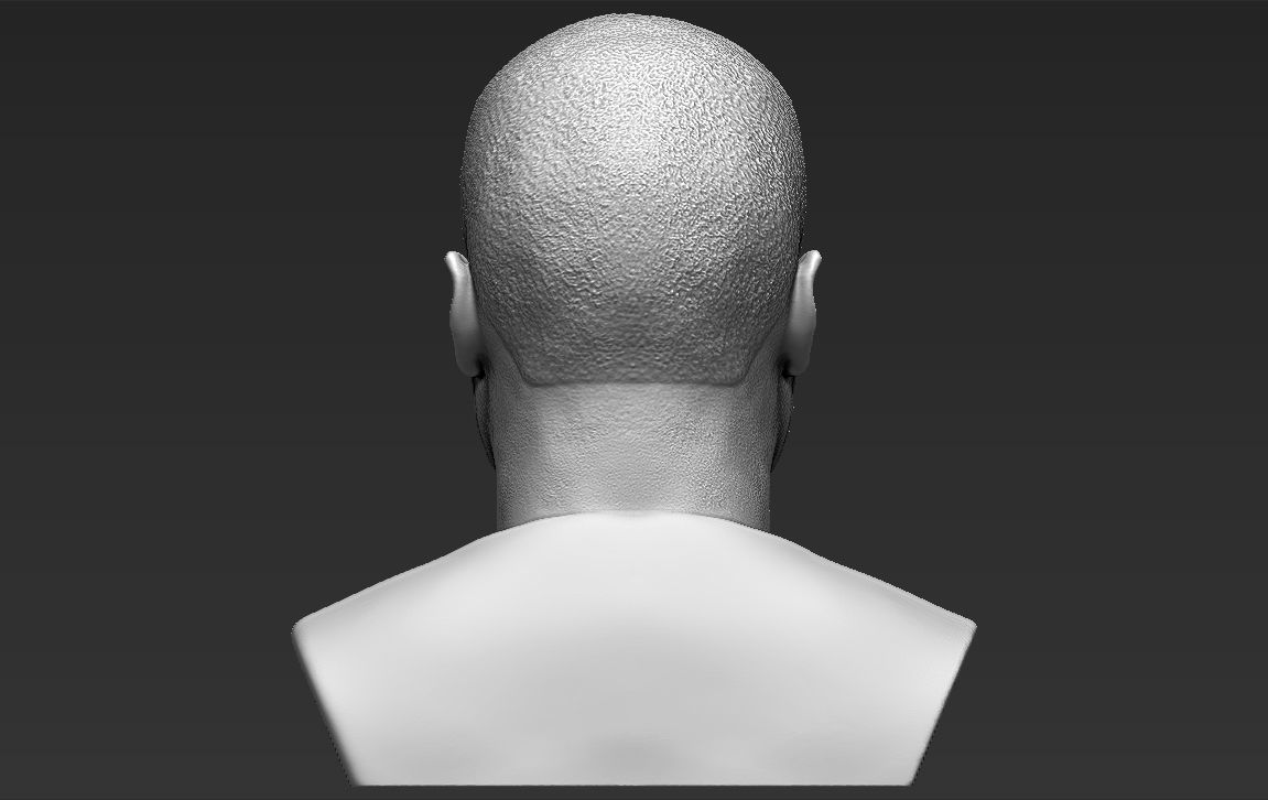 50 Cent bust 3D printing ready stl obj formats 3D print model_5