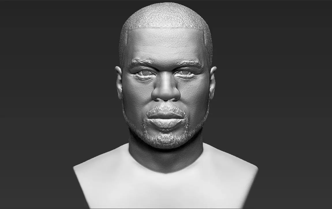 50 Cent bust 3D printing ready stl obj formats 3D print model_0