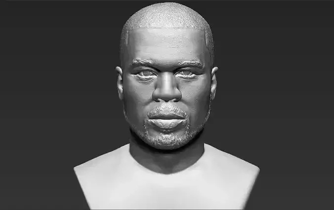 50 Cent bust 3D printing ready stl obj formats 3D print model