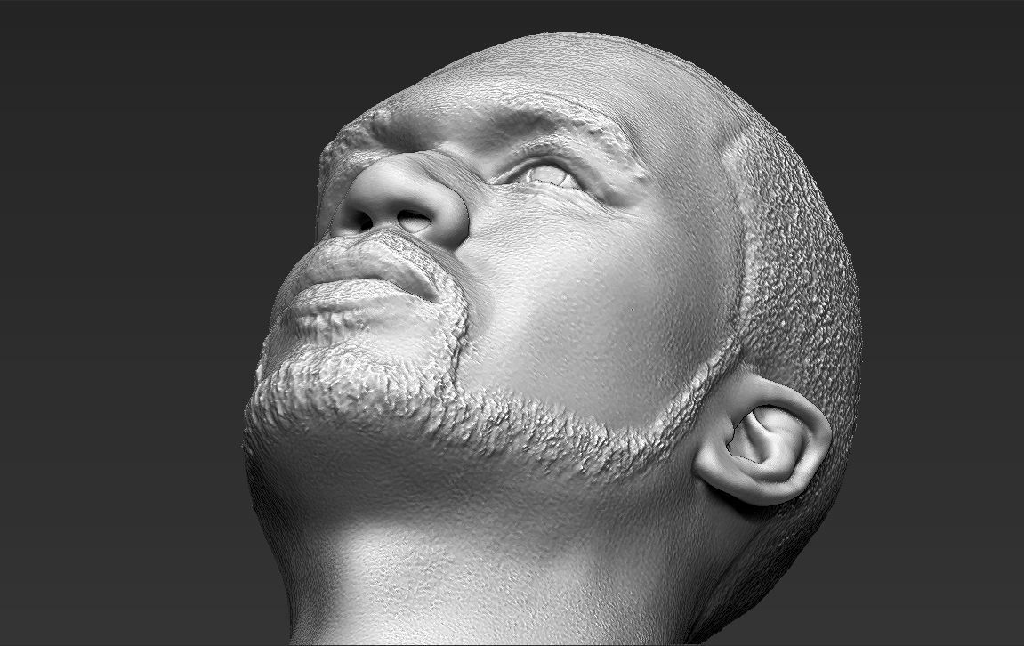 50 Cent bust 3D printing ready stl obj formats 3D print model_22