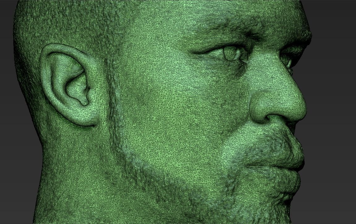 50 Cent bust 3D printing ready stl obj formats 3D print model_24