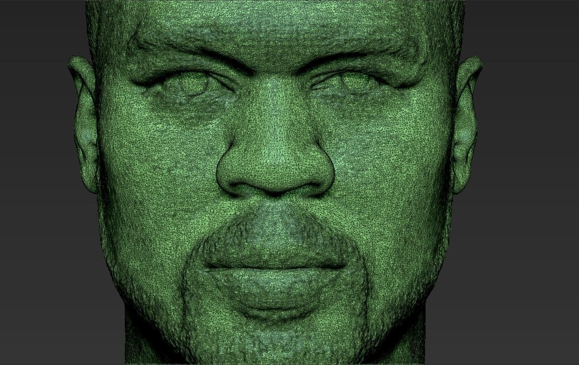 50 Cent bust 3D printing ready stl obj formats 3D print model_23