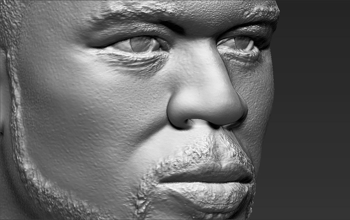 50 Cent bust 3D printing ready stl obj formats 3D print model_14