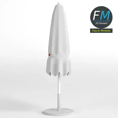 Closed beach umbrella 2