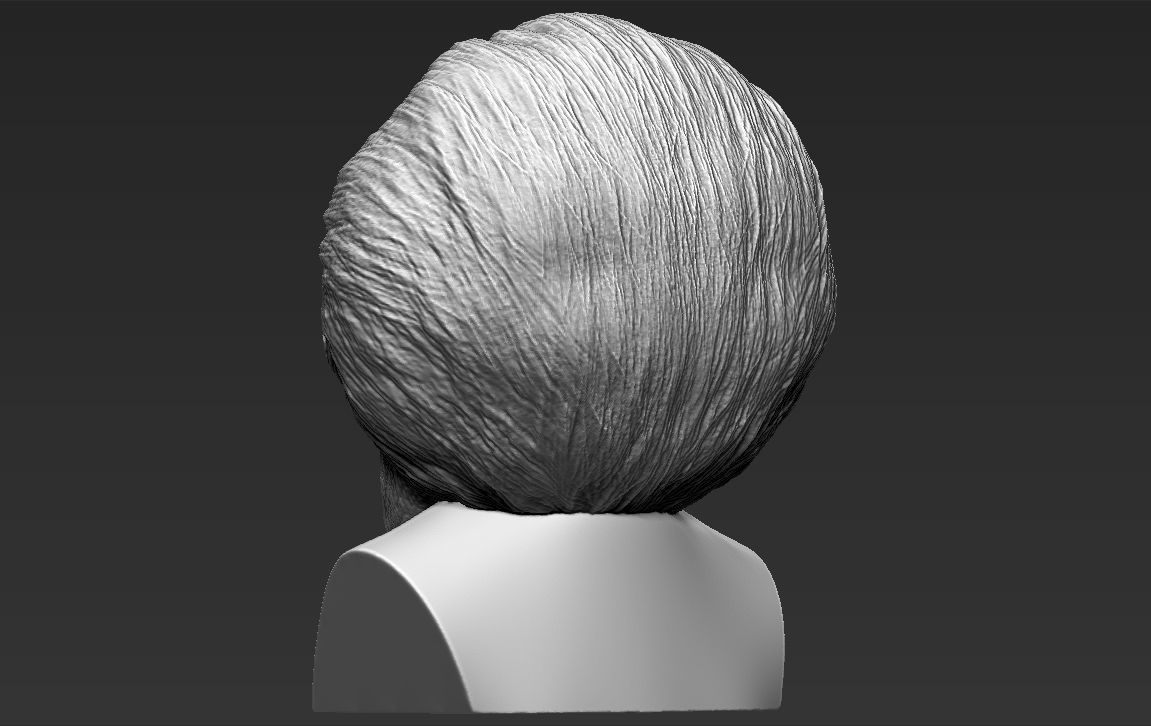 Billy the Puppet from Saw bust ready for full color 3D printing 3D print model_25