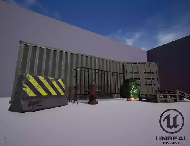 Small PBR Industrial Game Asset Pack