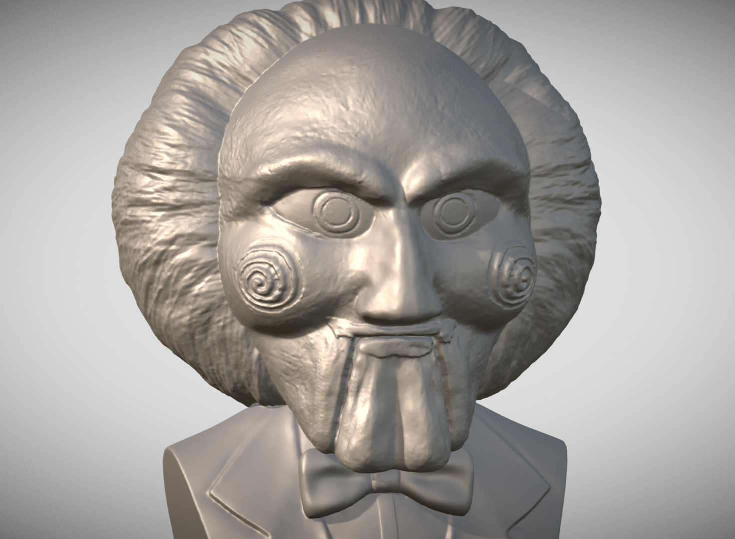 Billy the Puppet from Saw 3D printing ready stl obj formats 3D print model_1
