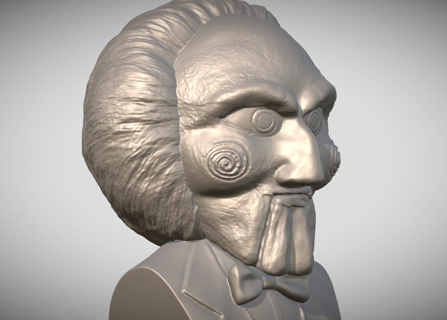 Billy the Puppet from Saw 3D printing ready stl obj formats 3D print model_3