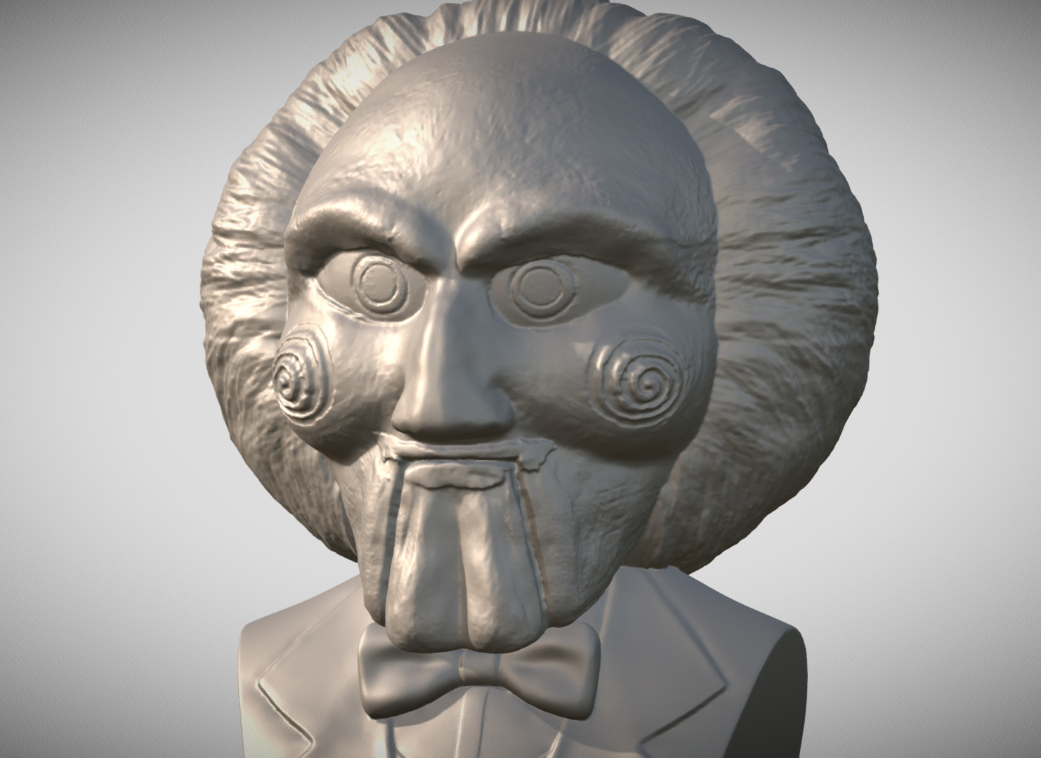 Billy the Puppet from Saw 3D printing ready stl obj formats 3D print model_5