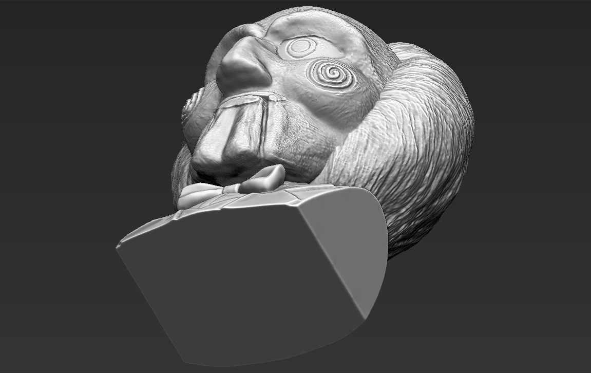 Billy the Puppet from Saw 3D printing ready stl obj formats 3D print model_27