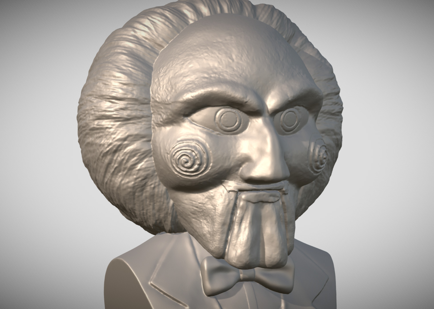 Billy the Puppet from Saw 3D printing ready stl obj formats 3D print model_4