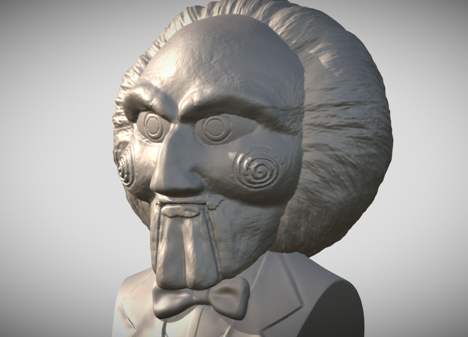 Billy the Puppet from Saw 3D printing ready stl obj formats 3D print model_2