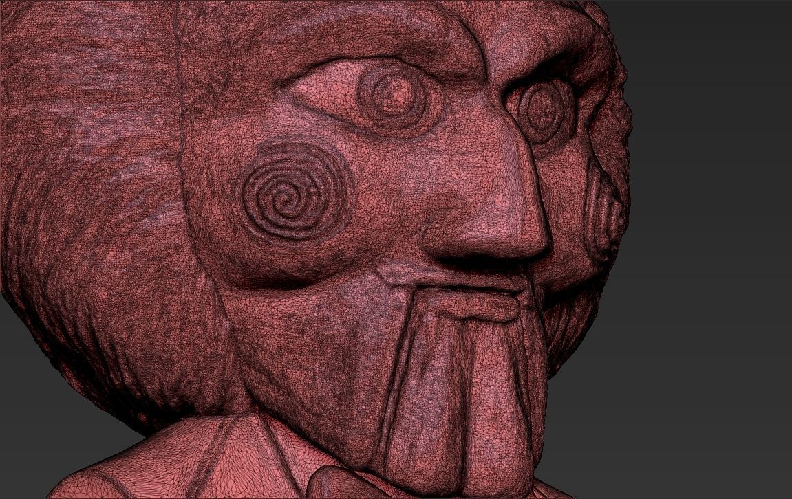 Billy the Puppet from Saw 3D printing ready stl obj formats 3D print model_30