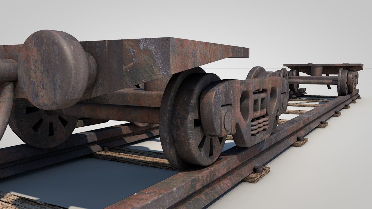Wild West Luxury Train Car 3D model_14