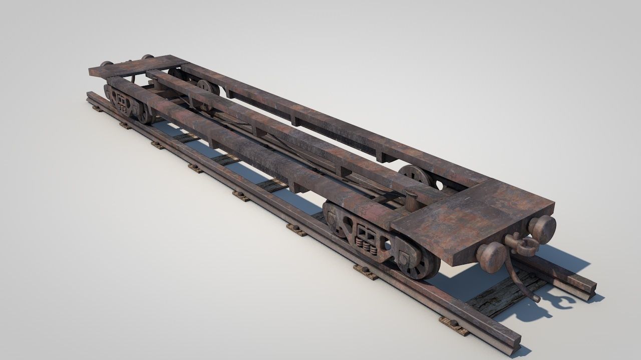 Wild West Luxury Train Car 3D model_13