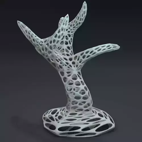 Decorative tree with holes 3D print model